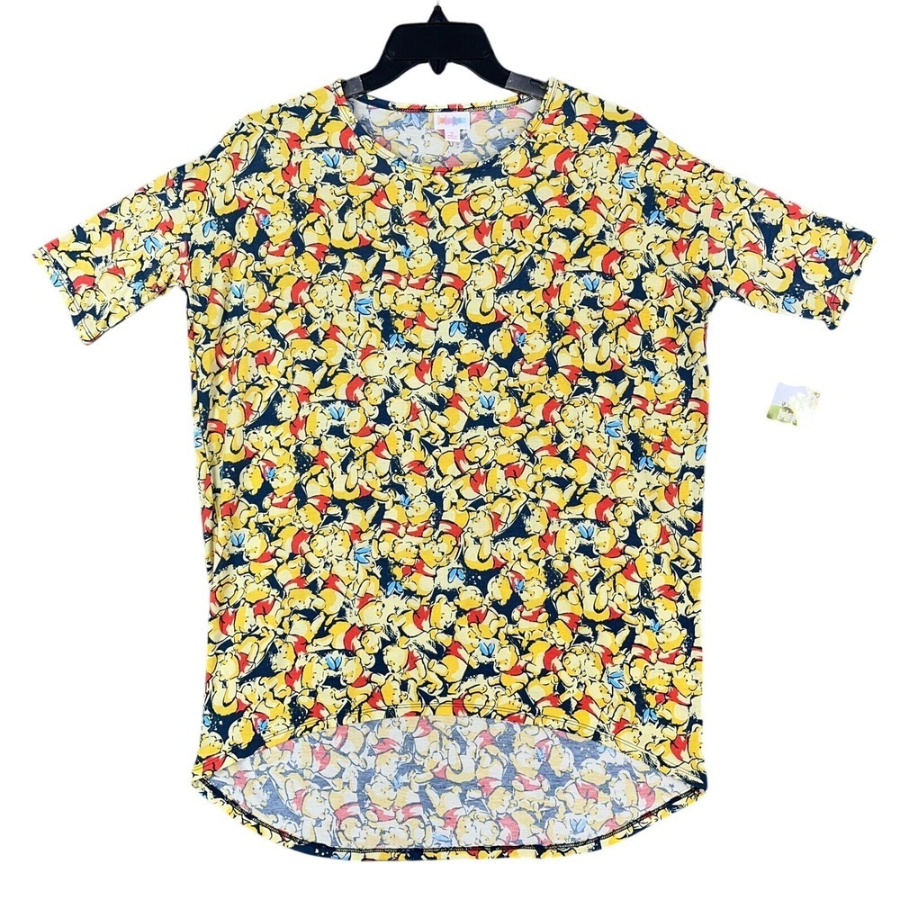 LuLaRoe Disney Shirt Womens S‎ Donald Duck Graphic Tee Allover Print NWT